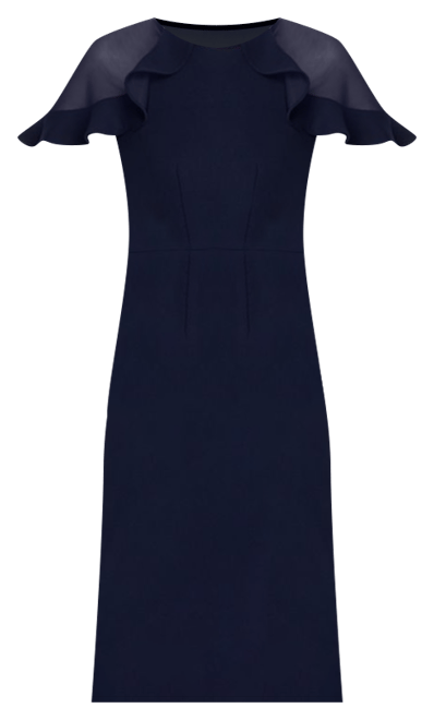 Eliza J Ruffle Sleeve Cocktail Dress ...